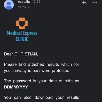 Medical Express Clinic - Results late came and unusable test for 72 hours frame for the purpose to show! - Medical Centers Near Me - London, XGL Medical Express Clinic - Results late came and unusable test for 72 hours frame for the purpose to show! - Medical Centers Near Me - London, XGL