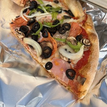 Slice Italia - Supreme Pizza--I'm putting this into my Ninja FOODI oven here to cook the pizza through more - Italian Near Me - Rancho Mirage, California Slice Italia - Supreme Pizza--I'm putting this into my Ninja FOODI oven here to cook the pizza through more - Italian Near Me - Rancho Mirage, California