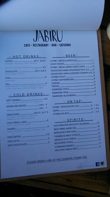Menu photo 1 Jabiru Brisbane, QLD