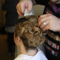 Bridal hair with extensions. Bridal hair with extensions.