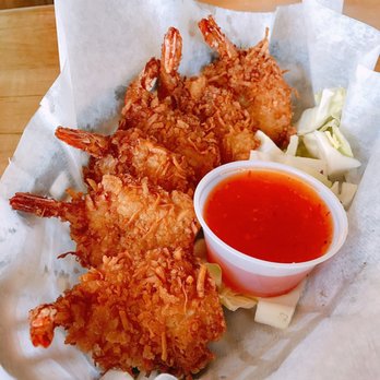 Coconuts Fish Cafe - Coconut Shrimp Order this. Order it just for yourself. Eat every piece and enjoy. - Seafood Near Me - Kihei, Hawaii Coconuts Fish Cafe - Coconut Shrimp Order this. Order it just for yourself. Eat every piece and enjoy. - Seafood Near Me - Kihei, Hawaii