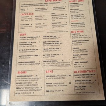 CinKuni - Drink Menu (1/17/26) - Italian Near Me - San Diego, California CinKuni - Drink Menu (1/17/26) - Italian Near Me - San Diego, California