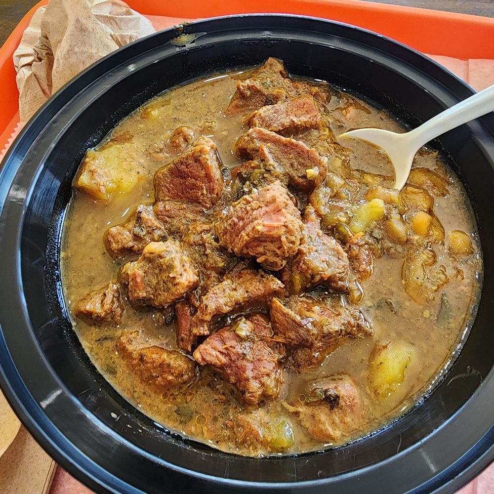 D Roti Hut - Curry Beef with channa and potatoes - Caribbean Near Me - Queens Village, New York D Roti Hut - Curry Beef with channa and potatoes - Caribbean Near Me - Queens Village, New York