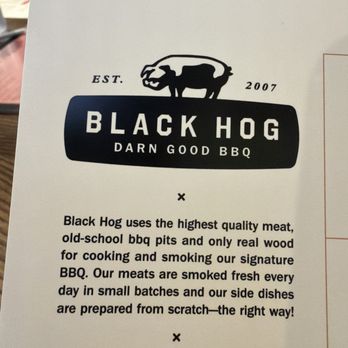 Black Hog BBQ - Black Hog explained - Barbeque Near Me - Frederick, Maryland