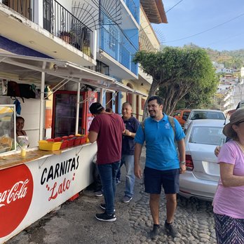 Vallarta Eats - Manny taking us to eat amazing carnita tacos - Food Tours Near Me - Puerto Vallarta, JAL