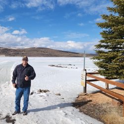 Panguitch Lake Resort - View from the porch of cabin # 520