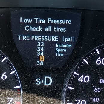 Discount Tire - Image shows 4 out of 5 sensors functioning perfectly. The last sensor reading in the bottom is the spare tire sensor. - Tires Near Me - Phoenix, Arizona Discount Tire - Image shows 4 out of 5 sensors functioning perfectly. The last sensor reading in the bottom is the spare tire sensor. - Tires Near Me - Phoenix, Arizona