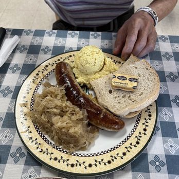 Continental Deli - 07/15/2022 Bratwurst platter - Delis Near Me - La Habra, California