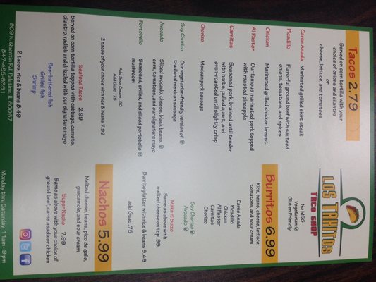 Menu photo 6 Taco Shop Palatine, IL Menu photo 6 Taco Shop Palatine, IL