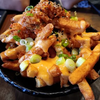 Spicy Shallot - Kimchi fries (so good!) - Thai Near Me - Elmhurst, New York