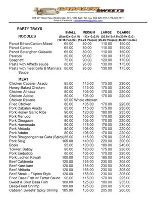 Menu photo 1 Cabalen Sweets New Westminster, BC Menu photo 1 Cabalen Sweets New Westminster, BC