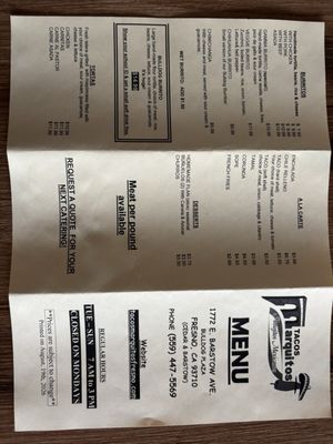 Menu photo 4 Tacos Marquitos Fresno, CA Menu photo 4 Tacos Marquitos Fresno, CA