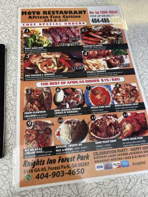 Menu photo 1 Moyo Restaurant Forest Park, GA