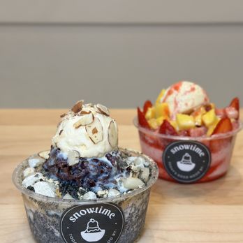 Snowtime - Shaved snow. Black sesame and sweet sunset. Photo by @martiwantsmore - Desserts Near Me - Campbell, California Snowtime - Shaved snow. Black sesame and sweet sunset. Photo by @martiwantsmore - Desserts Near Me - Campbell, California