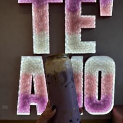 Te'amo Boba Bar - Chicago - Ube Organic Milk Drink IG: @whatschriseating