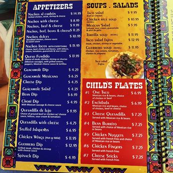 Los Guerreros - Menu 2/2024 - Mexican Near Me - Pinellas Park, Florida Los Guerreros - Menu 2/2024 - Mexican Near Me - Pinellas Park, Florida
