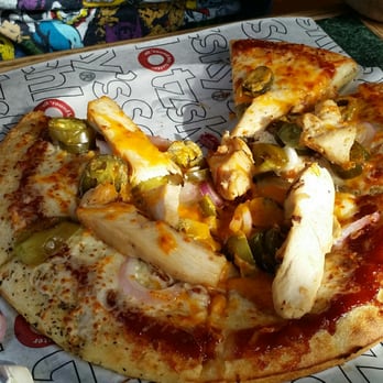 Schlotzsky's - 10" BBQ Chicken & Jalapeño pizza - Sandwiches Near Me - Goodyear, Arizona Schlotzsky's - 10" BBQ Chicken & Jalapeño pizza - Sandwiches Near Me - Goodyear, Arizona