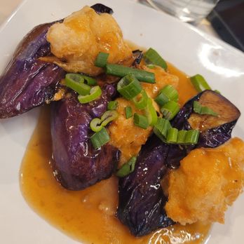 Spin & Savor - Shrimp stuffed eggplant - Conveyor Belt Sushi Near Me - Rochester, New York Spin & Savor - Shrimp stuffed eggplant - Conveyor Belt Sushi Near Me - Rochester, New York