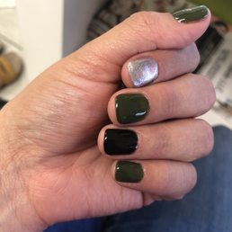 Gel manicure. $25 + 3 only bc I wanted 3 colors.