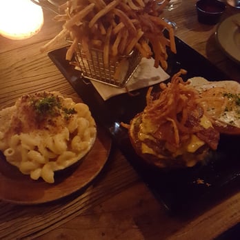 Little Bad Wolf - Wolf burger side of Mac and fries - American Near Me - Chicago, Illinois Little Bad Wolf - Wolf burger side of Mac and fries - American Near Me - Chicago, Illinois