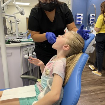 The Orthodontist - Making a mold of her teeth for the retainer. - Orthodontists Near Me - Aubrey, Texas The Orthodontist - Making a mold of her teeth for the retainer. - Orthodontists Near Me - Aubrey, Texas