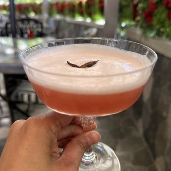Rose's Garden Bar - Raspberry bourbon sour...delicious!!! - Burgers Near Me - Calabasas, California