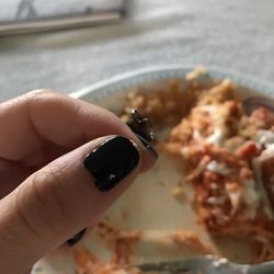 The piece of METAL we found in our food. Called to tell them and got nothing  but and attitude and refused to refund us. W