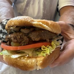 Mushroom Swiss Burgers