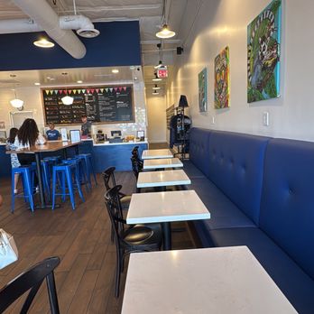 Blue Scoop Creamery - Indoor seating area 09.21.25 - Ice Cream & Frozen Yogurt Near Me - Brea, California Blue Scoop Creamery - Indoor seating area 09.21.25 - Ice Cream & Frozen Yogurt Near Me - Brea, California
