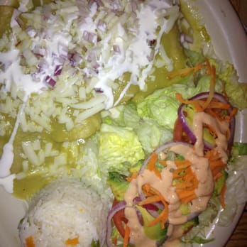 La Laguna Mariscos and Sushi - Marlin enchiladas, side of white rice and salad. - Sushi Bars Near Me - Laredo, Texas La Laguna Mariscos and Sushi - Marlin enchiladas, side of white rice and salad. - Sushi Bars Near Me - Laredo, Texas