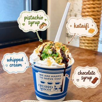 Orchard Grocer - Dubai chocolate sundae - Delis Near Me - New York, New York Orchard Grocer - Dubai chocolate sundae - Delis Near Me - New York, New York