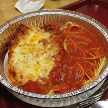 Lillian Pizzeria - Chicken Parmigiana with Spaghetti ($11.50) - Pizza Near Me - Forest Hills, New York Lillian Pizzeria - Chicken Parmigiana with Spaghetti ($11.50) - Pizza Near Me - Forest Hills, New York