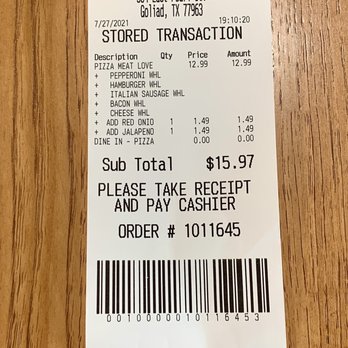 The Texan - This pizza was great so I found this price to be reasonable. - Pizza Near Me - Goliad, Texas