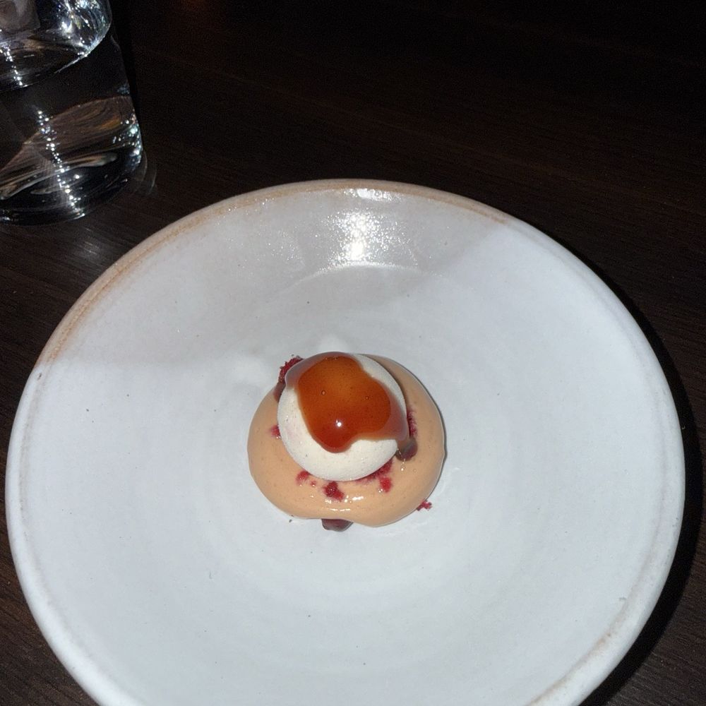 Lazy Bear - Dessert #1 (Pomegranate Ice Cream) - New American Near Me - San Francisco, California Lazy Bear - Dessert #1 (Pomegranate Ice Cream) - New American Near Me - San Francisco, California