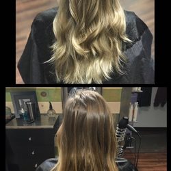 Kecia At Wylde Roots Hair Studio - Blonde Babylights to brighten up this natural beauty, along with heavy layering for movement ~ Cut and Color by Kecia @ 503-991-3503
