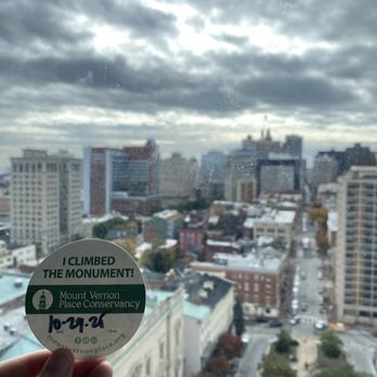 Washington Monument and Mount Vernon Place - View from the top - Landmarks & Historical Buildings Near Me - Baltimore, Maryland