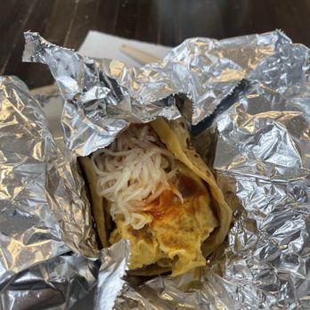 Koffeteria - Chinese Sausage Breakfast Taco ( great and liked they had a different sauce than the other taco) - Bakeries Near Me - Houston, Texas