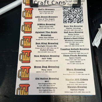 Gelsosomo's Pizzeria - Craft beer can menu - Italian Near Me - Crown Point, Indiana