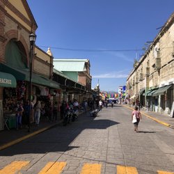 Mercado Benito Juárez - The street dividing Benito Juarez market and 20 de Novembre market.