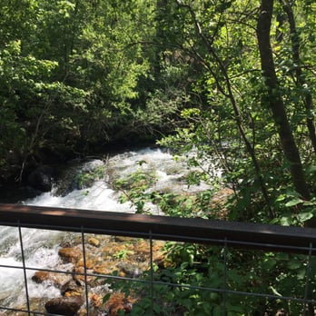 Emigrant Creek Cabins - Foot bridge over the creek - Vacation Rentals Near Me - Pray, Montana