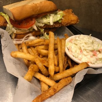 Dom's Pizzeria - LENT SPECIAL Giant Fish Sandwich with French Fries & Coleslaw $9.99 - Pizza Near Me - Trafford, Pennsylvania