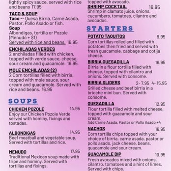Lola's Birria - Menu - Mexican Near Me - Murrieta, California