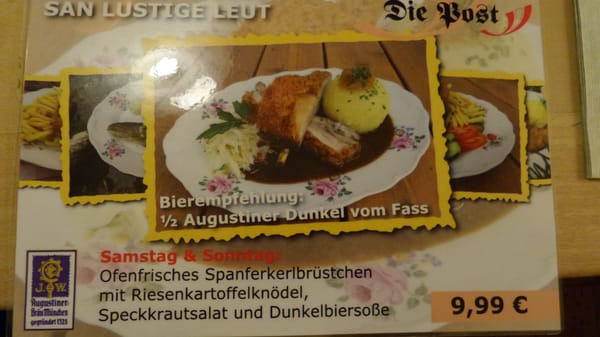 Menu photo 4 Zur Post Herrsching, BY Menu photo 4 Zur Post Herrsching, BY