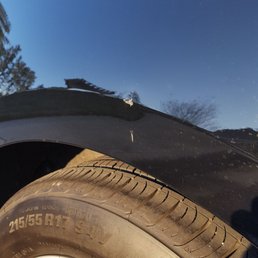 Dent from what I think is another car door Dent from what I think is another car door