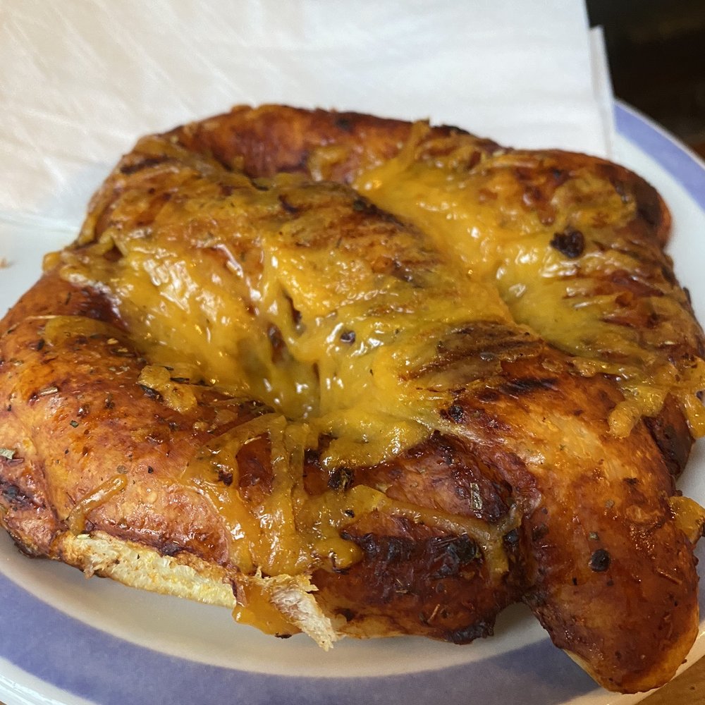 Pizza pretzel - cheesy goodness Pizza pretzel - cheesy goodness