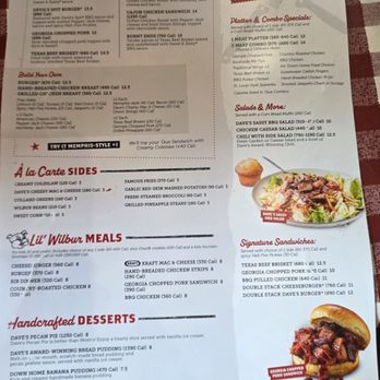 Famous Dave's Bar-B-Que - Menu - Barbeque Near Me - Oakton, Virginia Famous Dave's Bar-B-Que - Menu - Barbeque Near Me - Oakton, Virginia