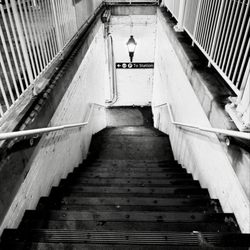 Amtrak - Stairs to other side