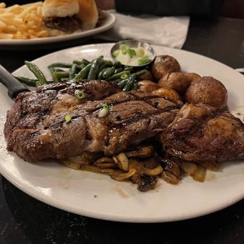 Streamliner Lounge - Ribeye Steak - medium rare - delicious! - Lounges Near Me - Orange, California Streamliner Lounge - Ribeye Steak - medium rare - delicious! - Lounges Near Me - Orange, California