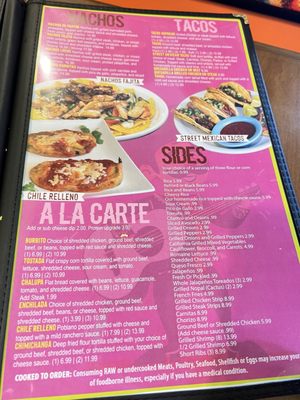 Menu photo 8 El Mariachi Orange Park, FL
