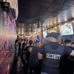 Very narrow bar.